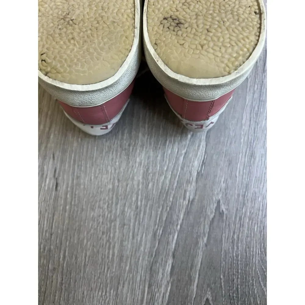 VEJA Esplar Womens Leather Sneakers Pink Sz 40 US 9 Lace Up Athletic Shoes